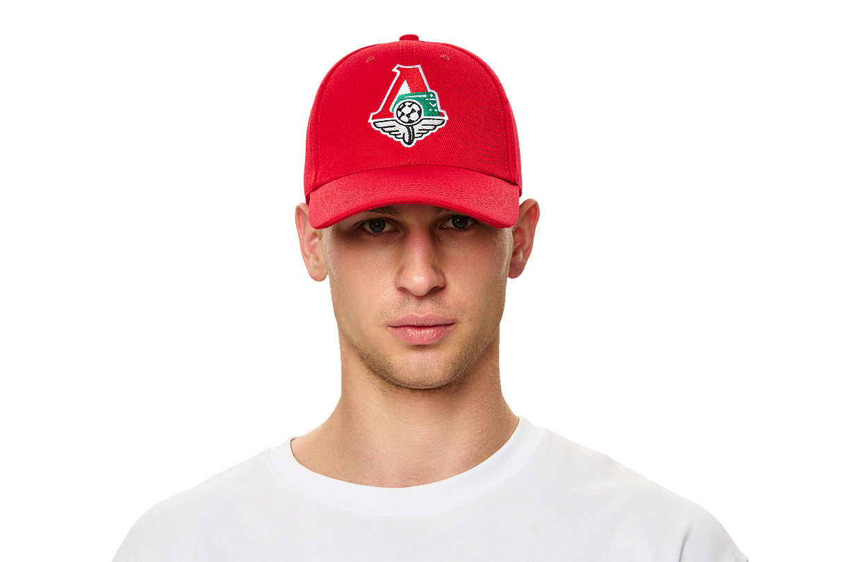 Кепка с эмблемой красная (58)