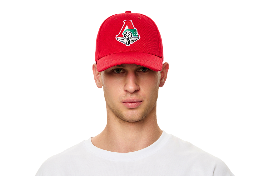Кепка с эмблемой красная (58)
