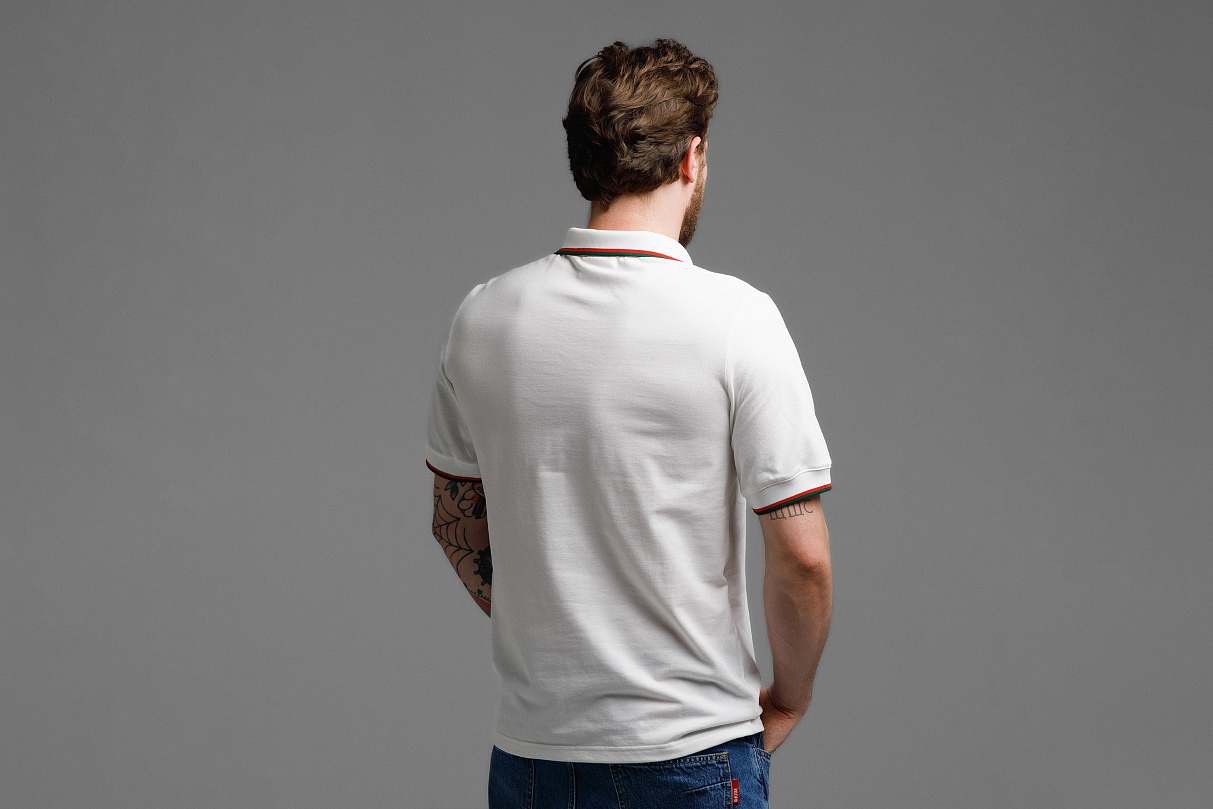 Рубашка -поло (слоновая кость) ЧРКЗВ x ПЛНБ (S)