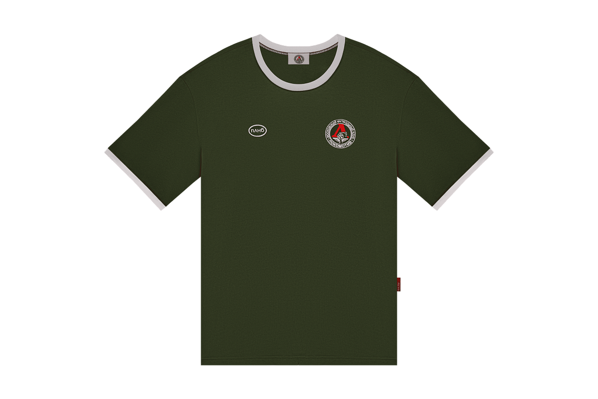 Футболка свободного кроя (зелёная) с эмблемой ЧРКЗВ x ПЛНБ (XS)