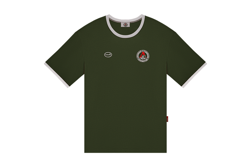 Футболка свободного кроя (зелёная) с эмблемой ЧРКЗВ x ПЛНБ (XS)