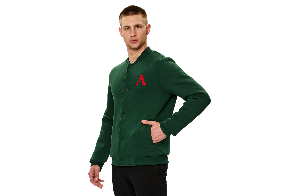 Бомбер FCLM base зелёный (XL)