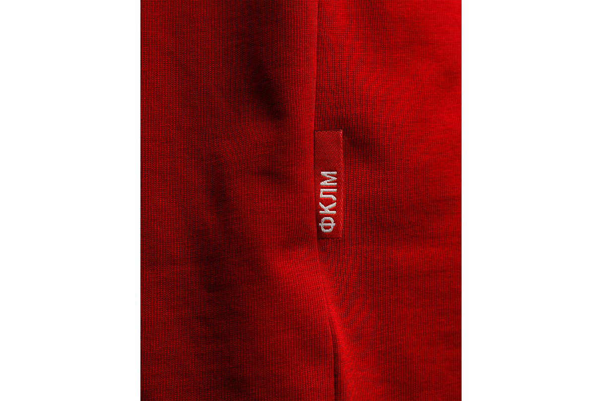 Футболка свободного кроя (красная) с эмблемой ЧРКЗВ x ПЛНБ (XS)