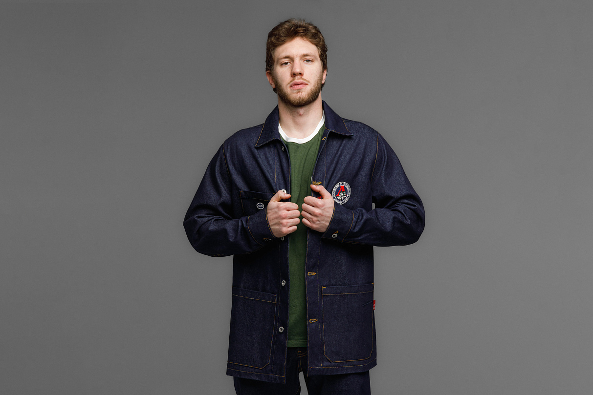 Куртка железнодорожного рабочего (тёмно-синяя) ЧРКЗВ x ПЛНБ (S)