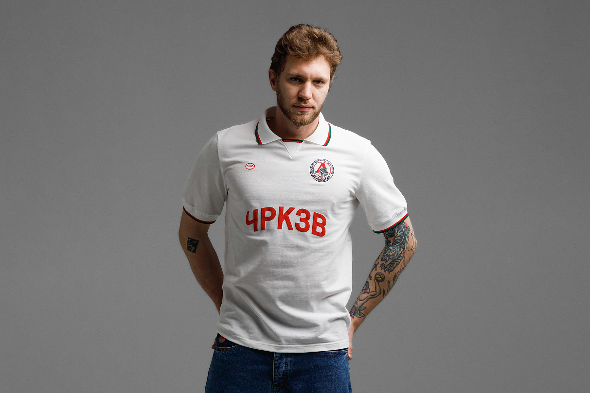 Рубашка -поло (слоновая кость) ЧРКЗВ x ПЛНБ (S)