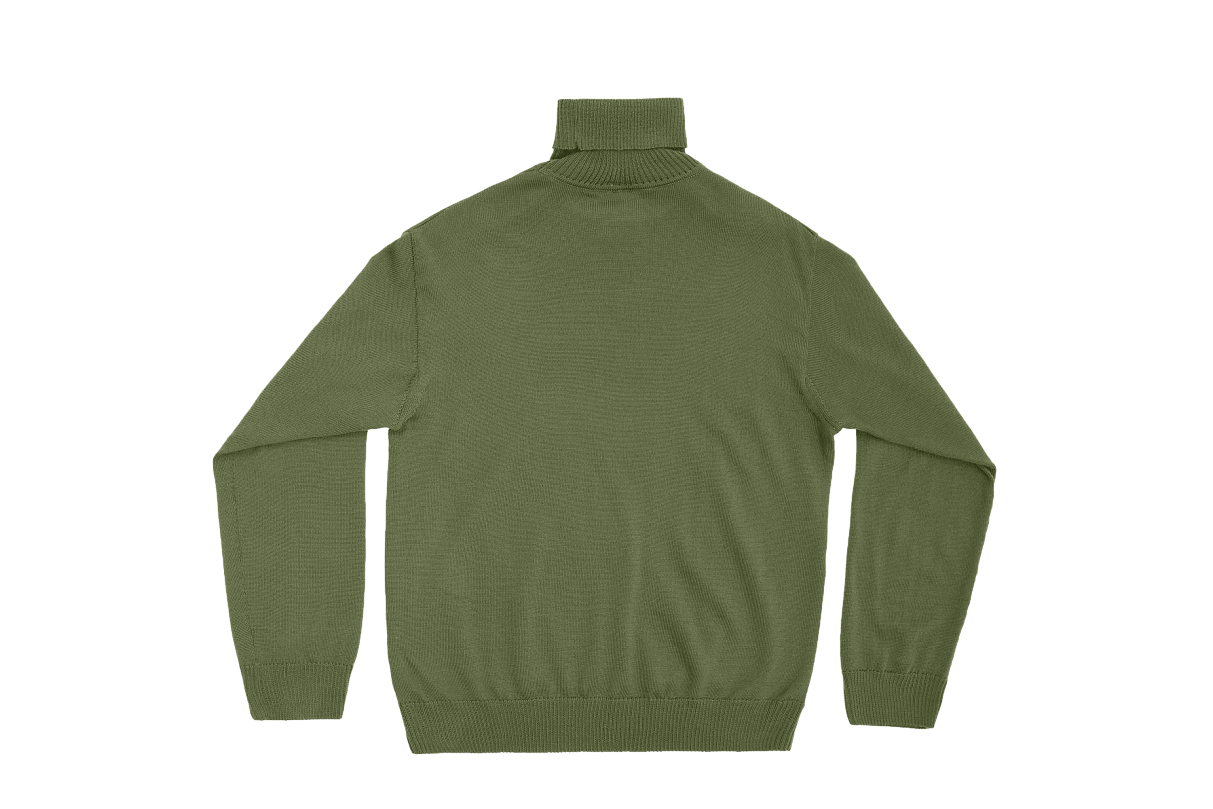 Свитер с высоким горлом и эмблемой 1971 года (зеленый) (S)