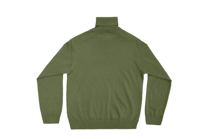 Свитер с высоким горлом и эмблемой 1971 года (зеленый) (S)