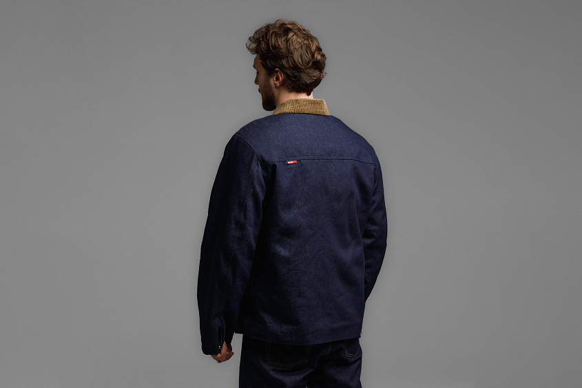 Утеплённая куртка (тёмно - синяя) ЧРКЗВ x ПЛНБ (S)