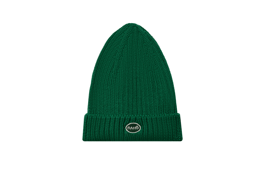 Шапка вязаная (зелёная) ЧРКЗВ х ПЛНБ