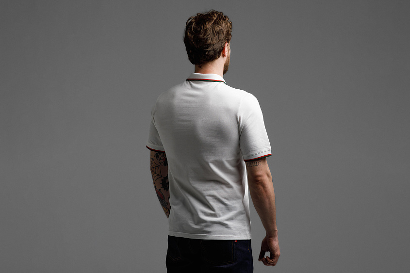 Рубашка -поло (слоновая кость) с эмблемой ЧРКЗВ x ПЛНБ (S)