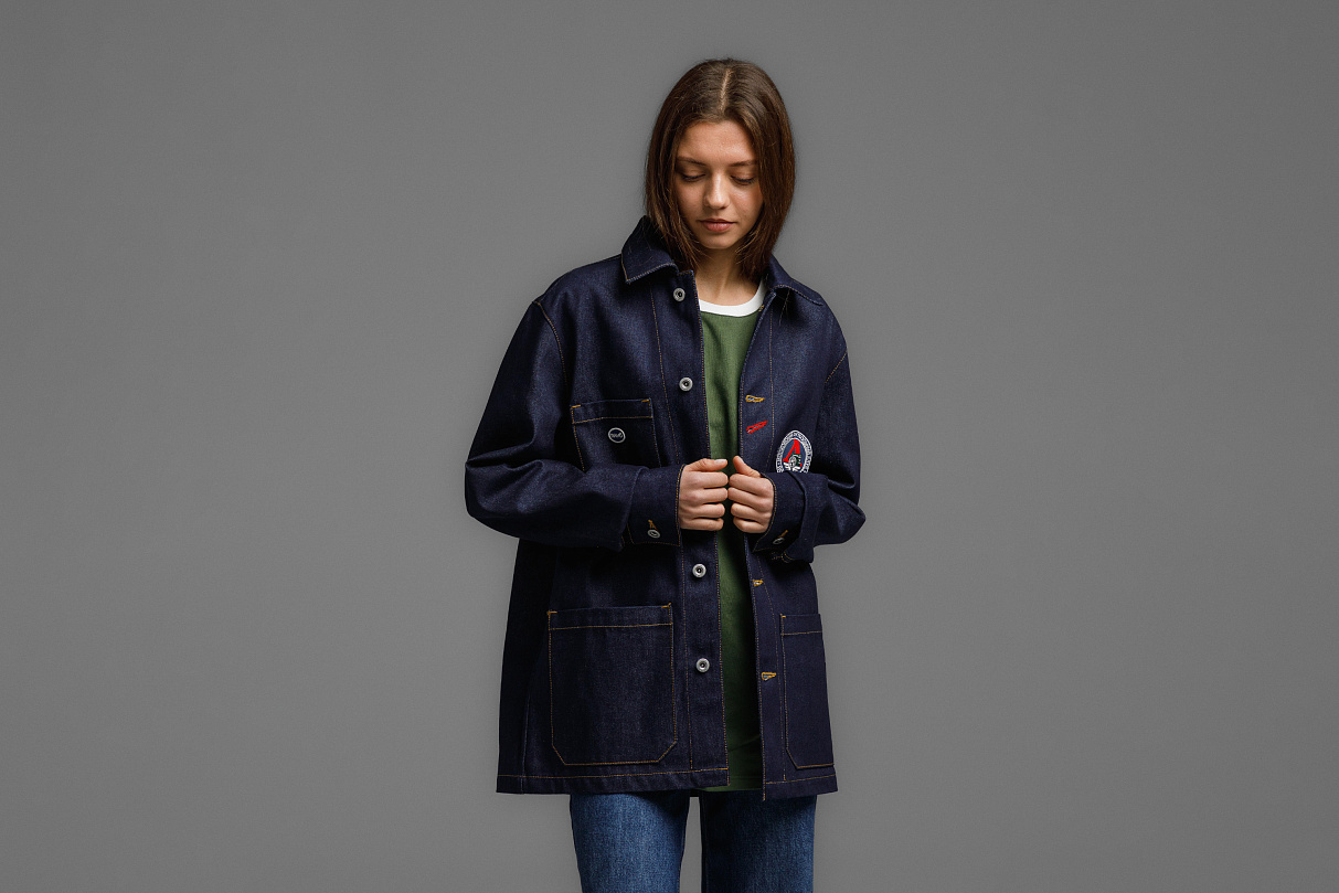 Куртка железнодорожного рабочего (тёмно-синяя) ЧРКЗВ x ПЛНБ (S)