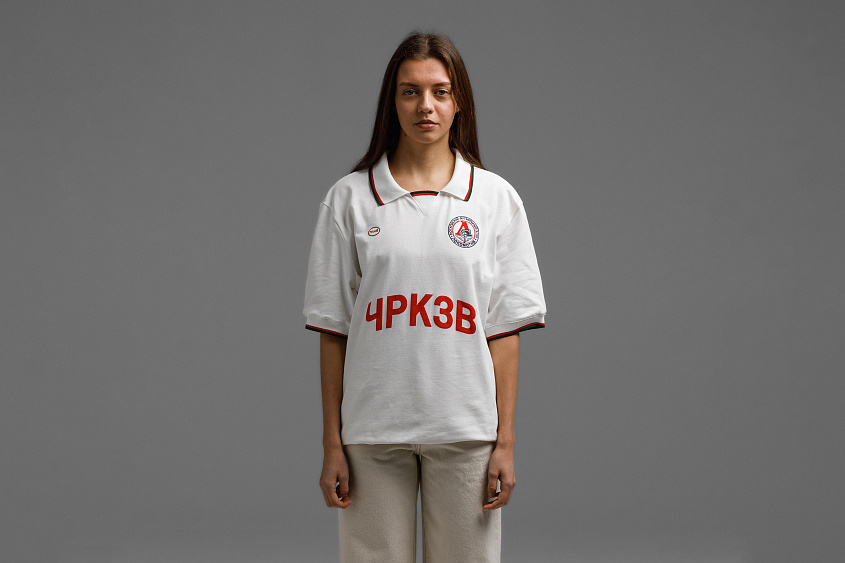 Рубашка -поло (слоновая кость) ЧРКЗВ x ПЛНБ (S)