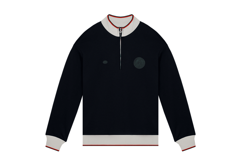 Кофта 1/4 зип (тёмно-синий) ЧРКЗВ x ПЛНБ (S)