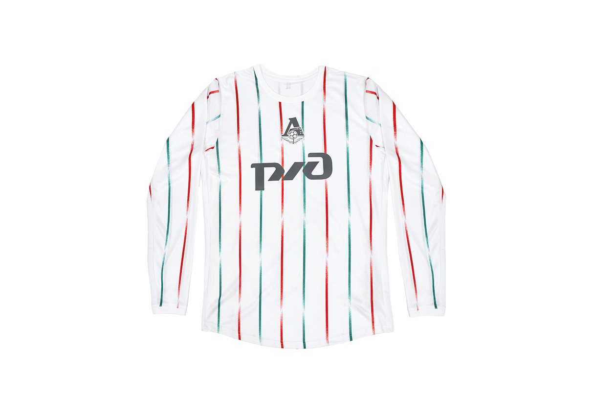 Футболка игровая длинный рукав (белая, 100% полиэстер) (6XS)