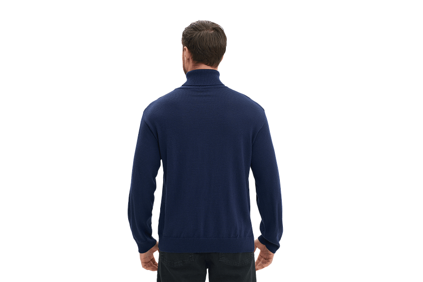 Свитер с высоким горлом и эмблемой 1971 года (синий) (S)