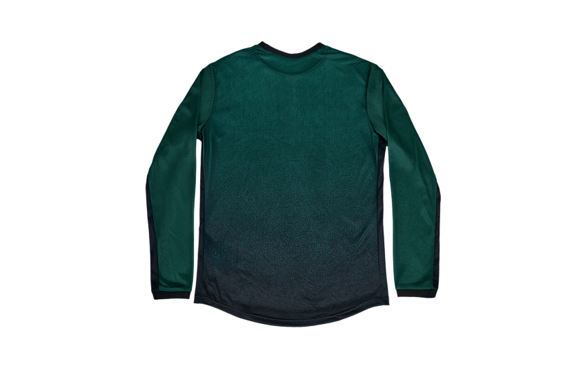 Футболка игровая, длинный рукав (зеленая,100% полиэстер) (6XS)