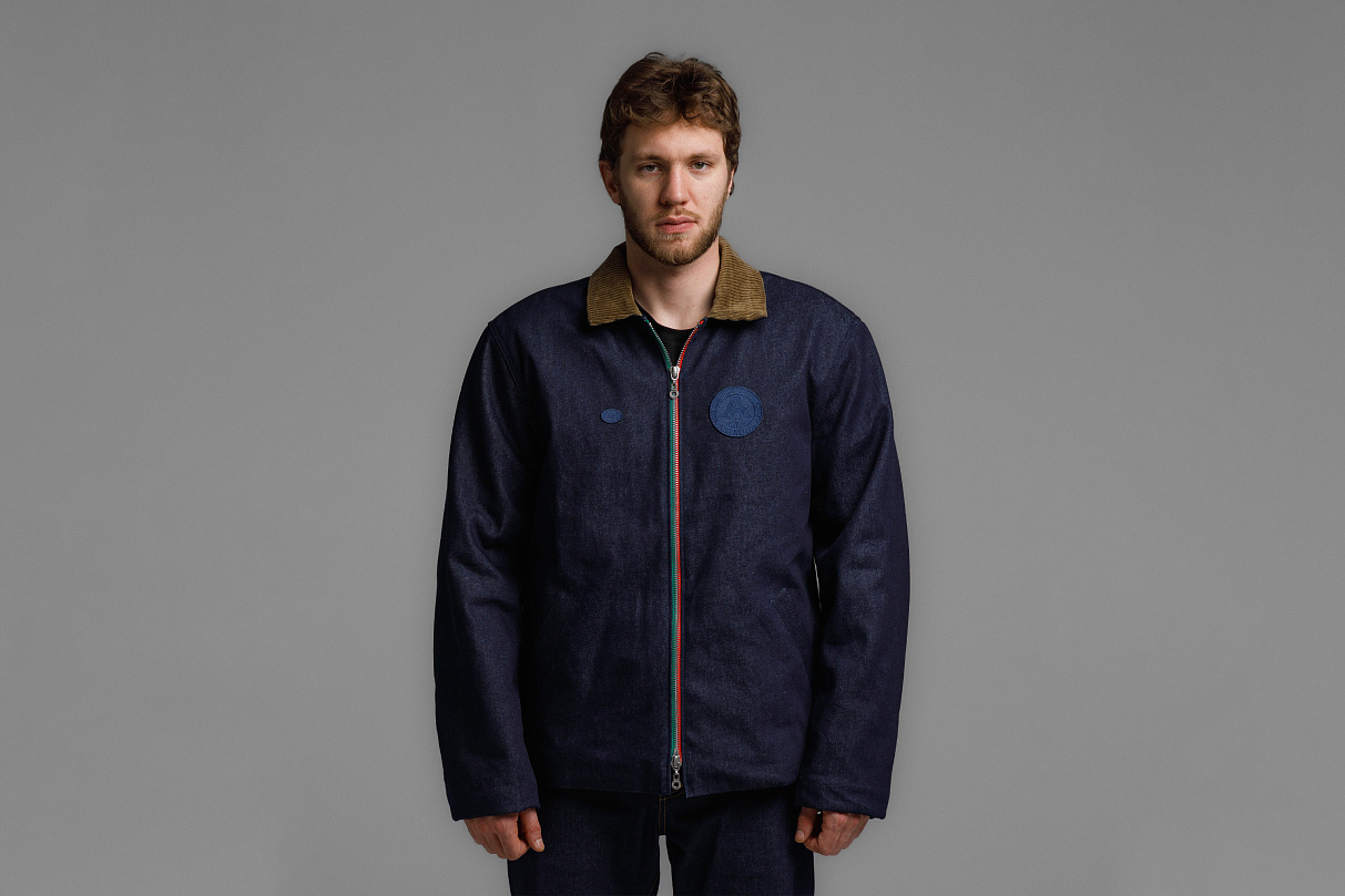 Утеплённая куртка (тёмно - синяя) ЧРКЗВ x ПЛНБ (S)