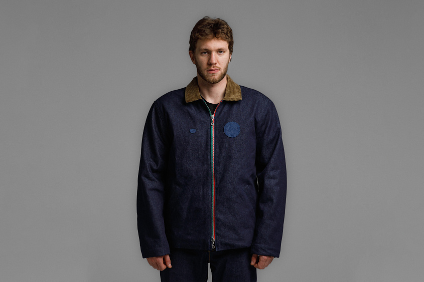 Утеплённая куртка (тёмно - синяя) ЧРКЗВ x ПЛНБ (S)