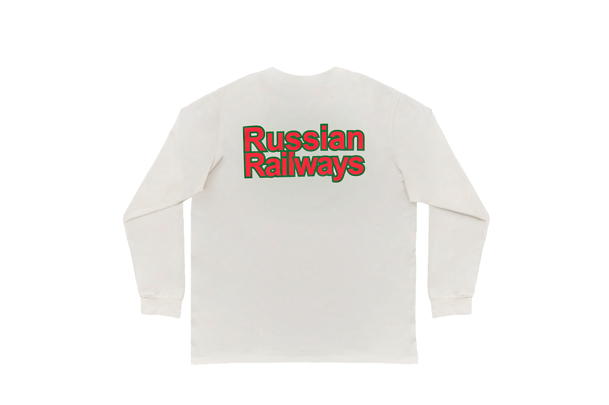 Лонгслив 2004 Белый с цветной эмблемой (S)