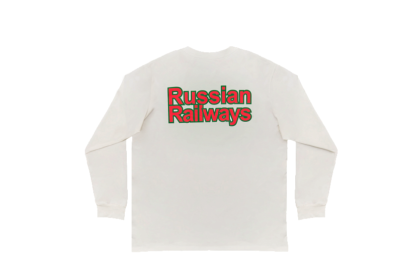 Лонгслив 2004 Белый с цветной эмблемой (S)